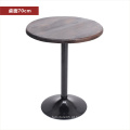 Carbonize mesa de bar de madeira maciça